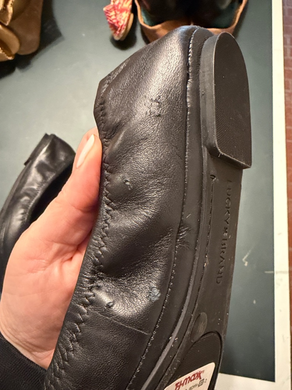 Lucky Brand Black Leather Ballet Flats - Picture 5 of 5